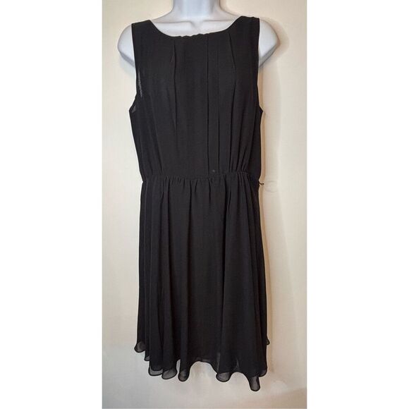 Vince Camuto EUC black midi dress Size 10 - Picture 1 of 5